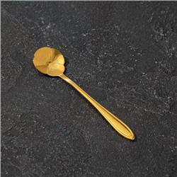 Ложка десертная Magistro «Цветок», 12,5 см, цвет золото
