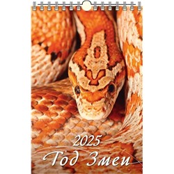 Календарь настен. перекид., с ригелем, 320*480мм, 2025г. "Год змеи. Вид 1" (0525042)