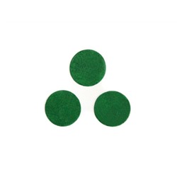 Фетровые кружочки (цвет темно зеленый) 25мм