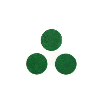 Фетровые кружочки (цвет темно зеленый) 40мм