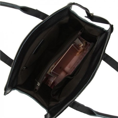 Женская сумка из кожи и замши 83030 BLACK