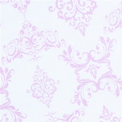 Ткань на отрез бязь плательная б/з 150 см 8105 Дамаск цвет розовый