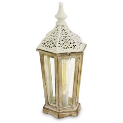 Настольная лампа KINGHORN 1x60Вт E27 белый 15,5x15,5x40,5см
