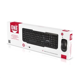 Клавиатура +мышь беспроводные Smartbuy "ONE" черные (SBC-230346AG-K)