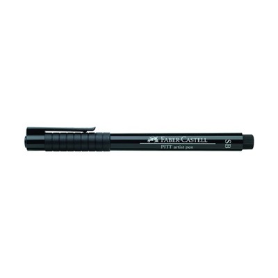 Ручка капиллярная для черчения Faber-Castell Artist Pen SB, цвет чёрный