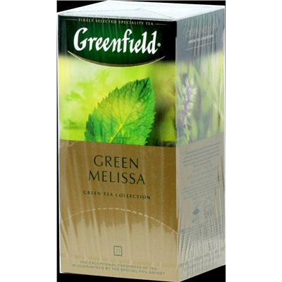 Greenfield. Green Melissa карт.пачка, 25 пак.