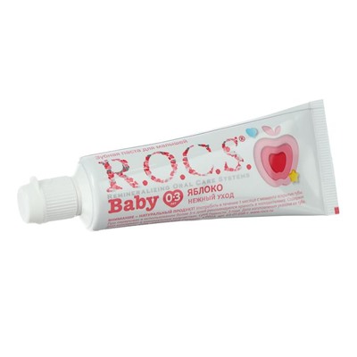 Зубная паста R.O.C.S Baby, нежный уход, яблоко, 45 г