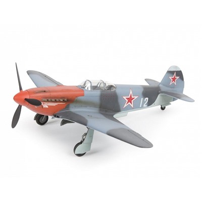 Модель для сборки "Советский истребитель ЯК-3" 1:48 (4814ПН, "ZVEZDA") клей и краски в комплекте