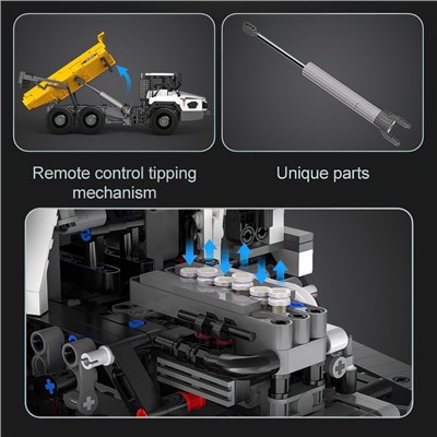 Конструктор радиоуправляемый «Строительный грузовик», 3067 деталей, масштаб 1:17