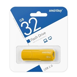 Флеш-накопитель  32Гб "Smartbuy CLUE" Yellow (SB32GBCLU-Y)