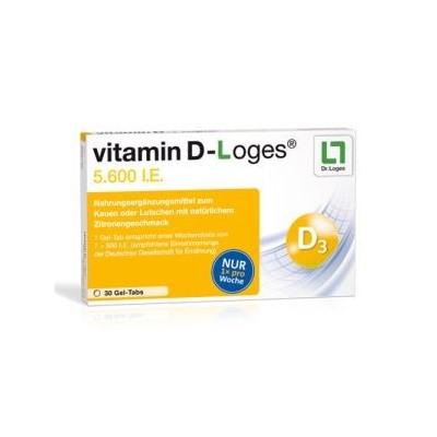 Vitamin D-loges 5.600 I.E. Kautabletten (30 шт.) Витамин Жевательные таблетки 30 шт.