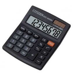 Калькулятор  8 разрядов SDC-805BN 2 питания 25х102х124 мм CITIZEN {Филиппины}