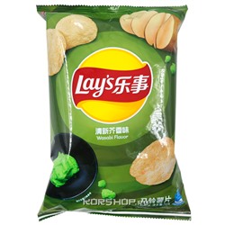 Чипсы со вкусом васаби Lay's, Китай, 70 г