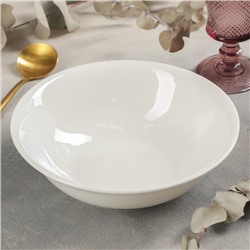 Тарелка глубокая White Label, d=22,5 см, цвет белый