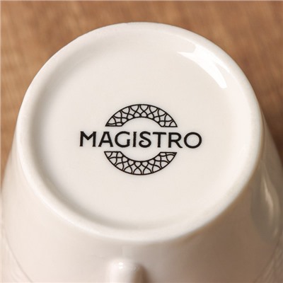 Чашка кофейная Magistro «Лист»,100 мл, 10×7,5×7 см
