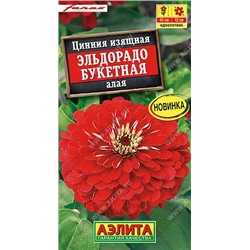 Циния Эльдорадо Букетная Алая   (Код: 92549)