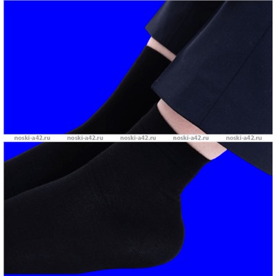 Легион носки мужские с лайкрой чёрные укороченные