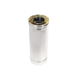 Труба термо, L=500 мм, сталь AISI 316/AISI 304, толщина 0.5 мм, d=150 × 210 мм, с хомутом