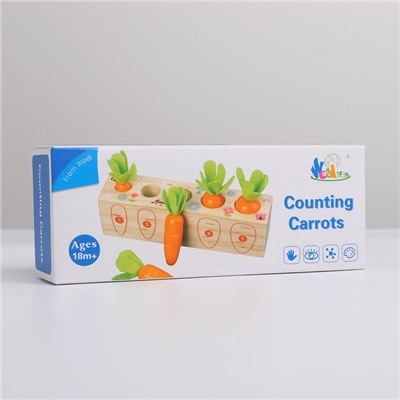 Развивающий набор «Посади разные морковки» 20 × 5,5 × 5 см
