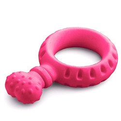 Игрушка для собак Triol AROMA "Прорезыватель", аромат клубники, розовая, 14 см