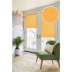 Рулонная штора на балконную дверь, 52х215 см, цвет апельсин