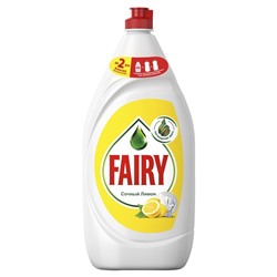Средство для мытья посуды Fairy "Сочный лимон", 1.35 л