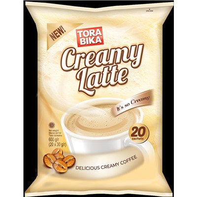 TORABIKA Cappuccino. Creamy Latte 600 гр. мягкая упаковка, 20 пак.