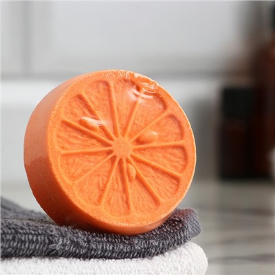 Бомбочка для ванны "Половинка апельсина", оранжевый, 60 г "Добропаровъ"