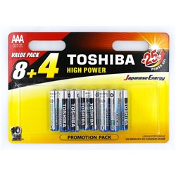 Батарейка LR3 "Toshiba", алкалиновая, на блистере BL12