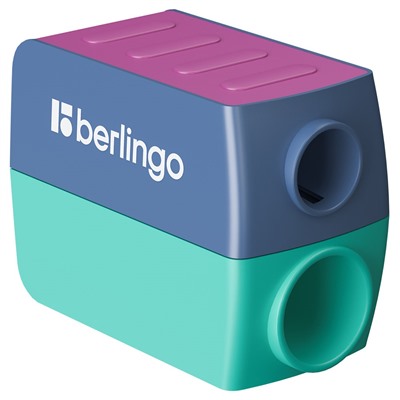 Точилка Berlingo "ColorShift" с контейнером, 2 отверстия (BBp_15031) цвет в ассортименте