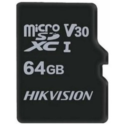 Карта памяти Micro-SDHC  64Гб "Hikvision" Class10 UHS-I U1, без адаптера
