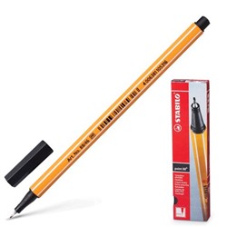 Ручка капиллярная Stabilo "Point 88" черная 0.4мм (88/46)