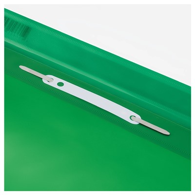 Скоросшиватель пластиковый с перфорацией А4 СТАММ зеленый (ММ-32256) 160мкм
