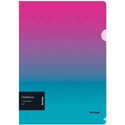Папка-уголок Berlingo "Radiance" А4 0.2мм градиент розовый/голубой (LFp_А4002)