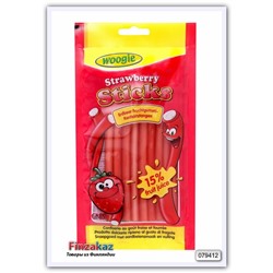 Жевательные конфеты со вкусом клубники Woogie (трубочки) 85 гр