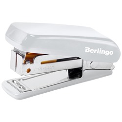Степлер Berlingo "Comfort" №24/6, 26/6 мини, пластиковый (DSn_20361) белый, до 20л.