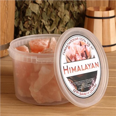Соль гималайская розовая "Добропаровъ", колотая, 50-120мм, 3,5 кг