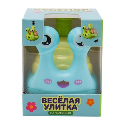 Игрушка развивающая Funky Toys «Весёлая улитка», с инерционным механизмом, МИКС