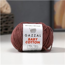 Пряжа "Baby Cotton" 60% хлопок, 40% полиакрил 165м/50гр (3455)