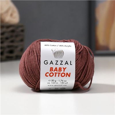 Пряжа "Baby Cotton" 60% хлопок, 40% полиакрил 165м/50гр (3455)