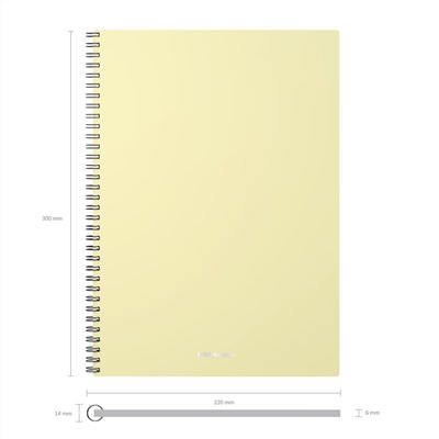 Тетрадь 80л. А4 на спирали ErichKrause "Pastel" клетка (50163) пластиковая обложка