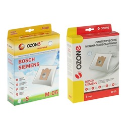 Пылесборник одноразовый синтетический Ozone micron M-05, 5 шт ( Bosсh Typ D,E,F,G )