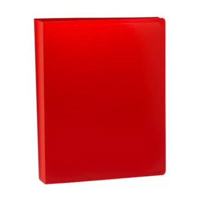 Папка с боковым зажимом пластиковая -ECB04CRED 0.5мм красная (1496693) BURO {Россия}
