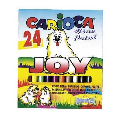 Фломастеры "Carioca JOY" 24цв. в карт.уп. (40615, Италия)