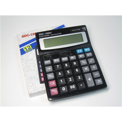 Калькулятор настольный 2238, 12-разрядный, дв. питание, 186*141*14мм