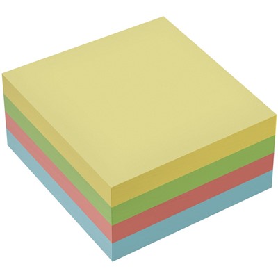 Блок самоклеящийся OfficeSpace 51*51мм 400л., 4 пастельных цвета (362430)
