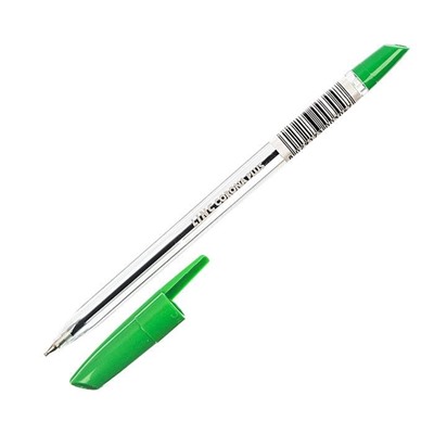 Ручка шар. LINC "Corona plus" (3002N, 109215) зеленая, 0.7мм, прозрачный корпус