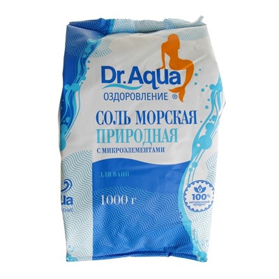 Соль морская Dr.Aqua природная, 1 кг