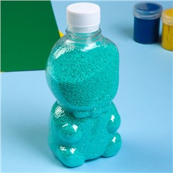 Песок цветной в бутылках "Изумруд" 500 гр  МИКС