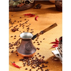 Турка для кофе "Армянская джезва", медная, высокая, 430 мл